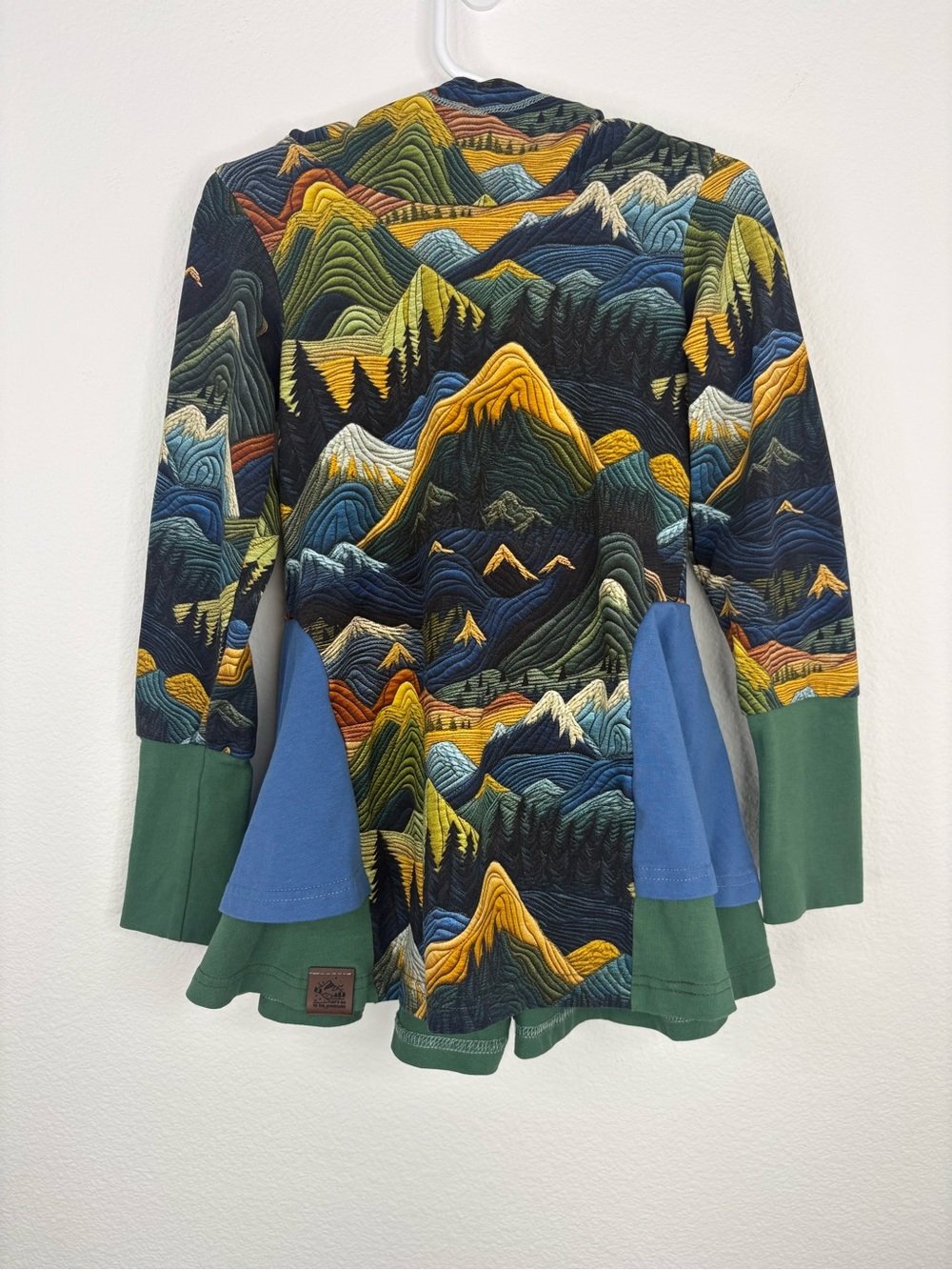Some Threads Grow With Me (3T-6Y) Peplum Hoodie Mountain Landscape